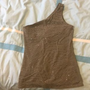One-shoulder tank top